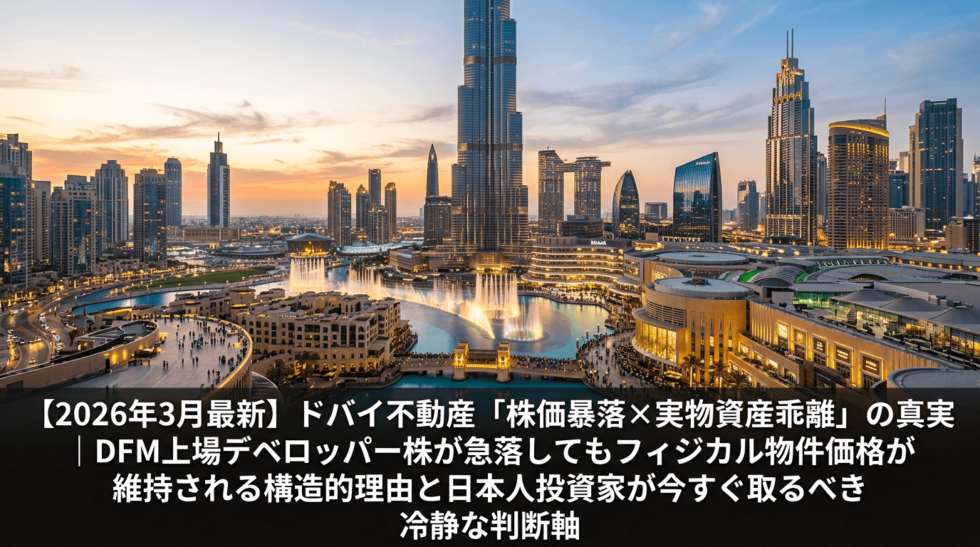 夕暮れ時のドバイ・ダウンタウンのスカイラインとブルジュ・ハリファ、ドバイファウンテン